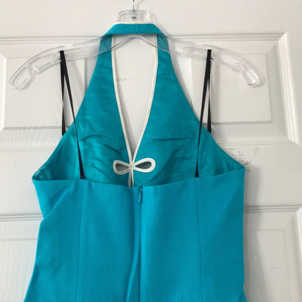 Laundry Turquoise Halter Dress - Picture 3 of 5